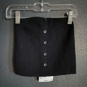 American Eagle black ribbed tube top